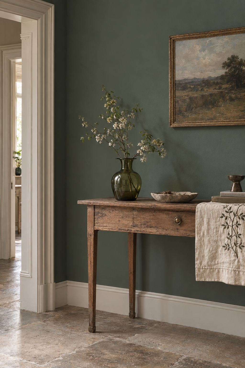 Placepaints Vancouver Grove paint — Hallway · tight vignette