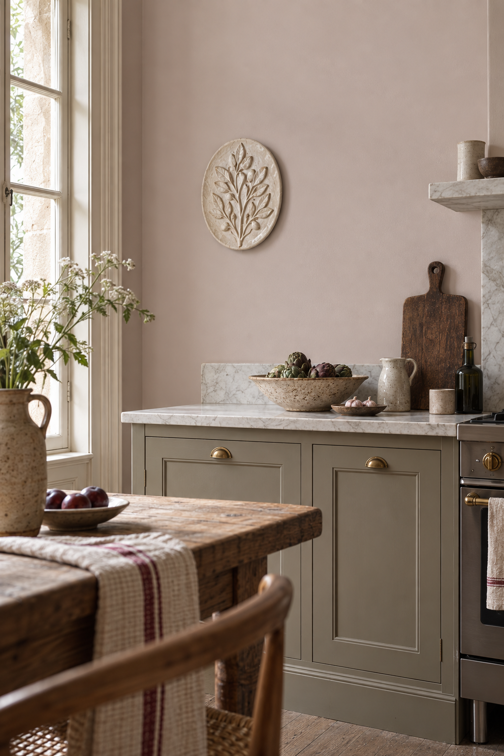 Placepaints Provence Rose paint — Kitchen · dramatic partial crop