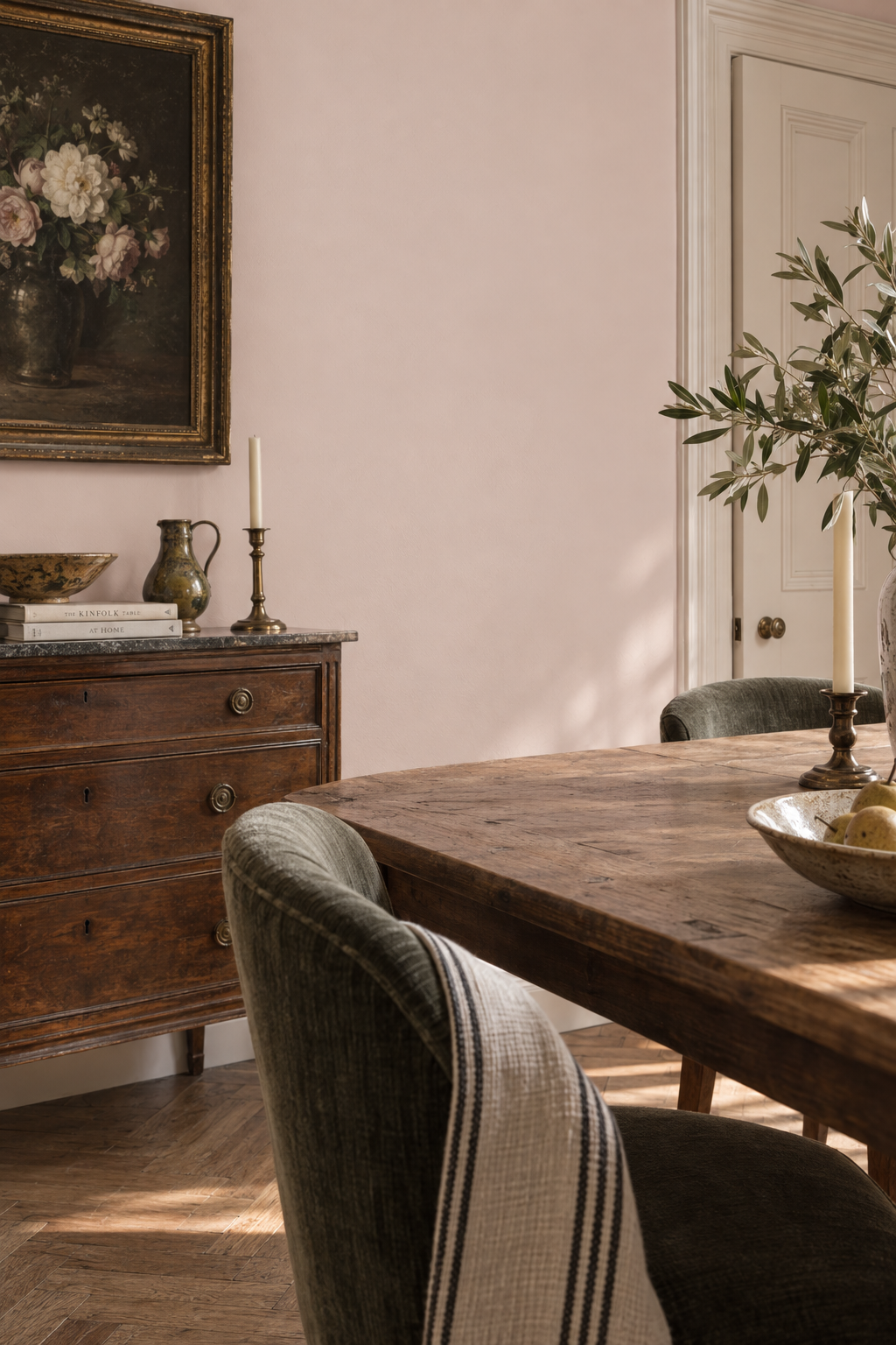 Placepaints Kyoto Blossom paint — Dining Room · dramatic partial crop