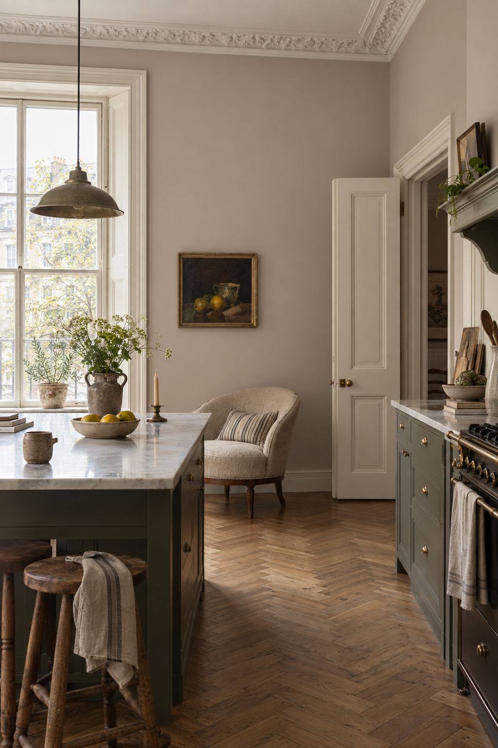 Placepaints Devon Pebble paint — Kitchen · wide