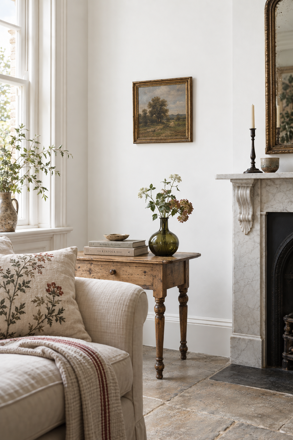 Placepaints Whistler Frost paint — Living Room · tight vignette