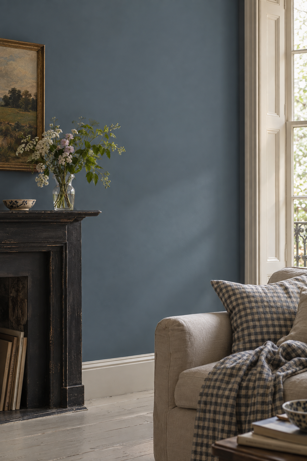Placepaints Highland Loch paint — Living Room · wall and light study