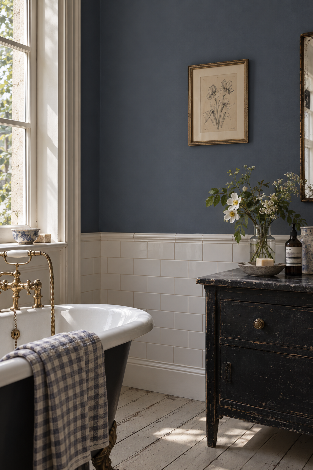 Placepaints Sydney Harbour paint — Bathroom · dramatic partial crop