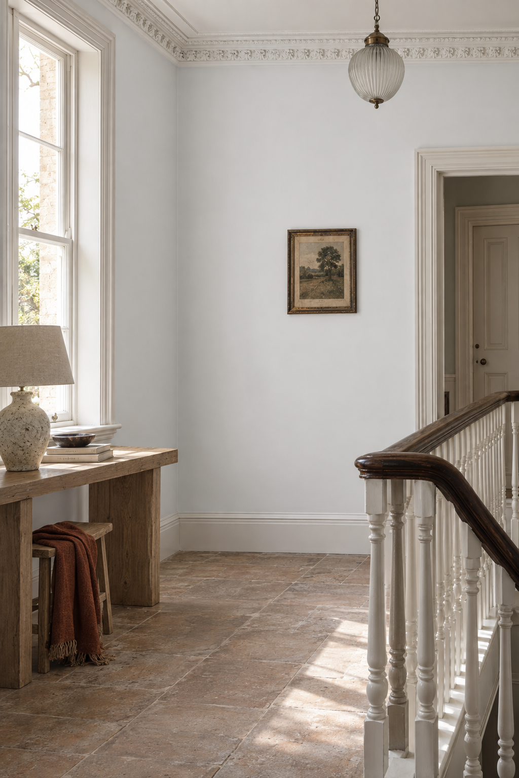 Placepaints Mykonos Plaster paint — Stair Landing · room overview
