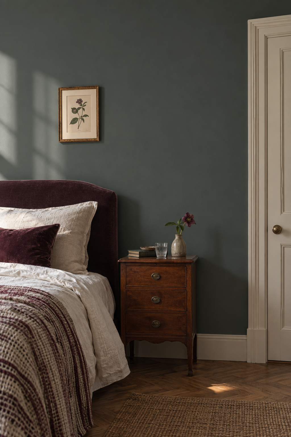 Placepaints Black Forest paint — Bedroom · wall and light study