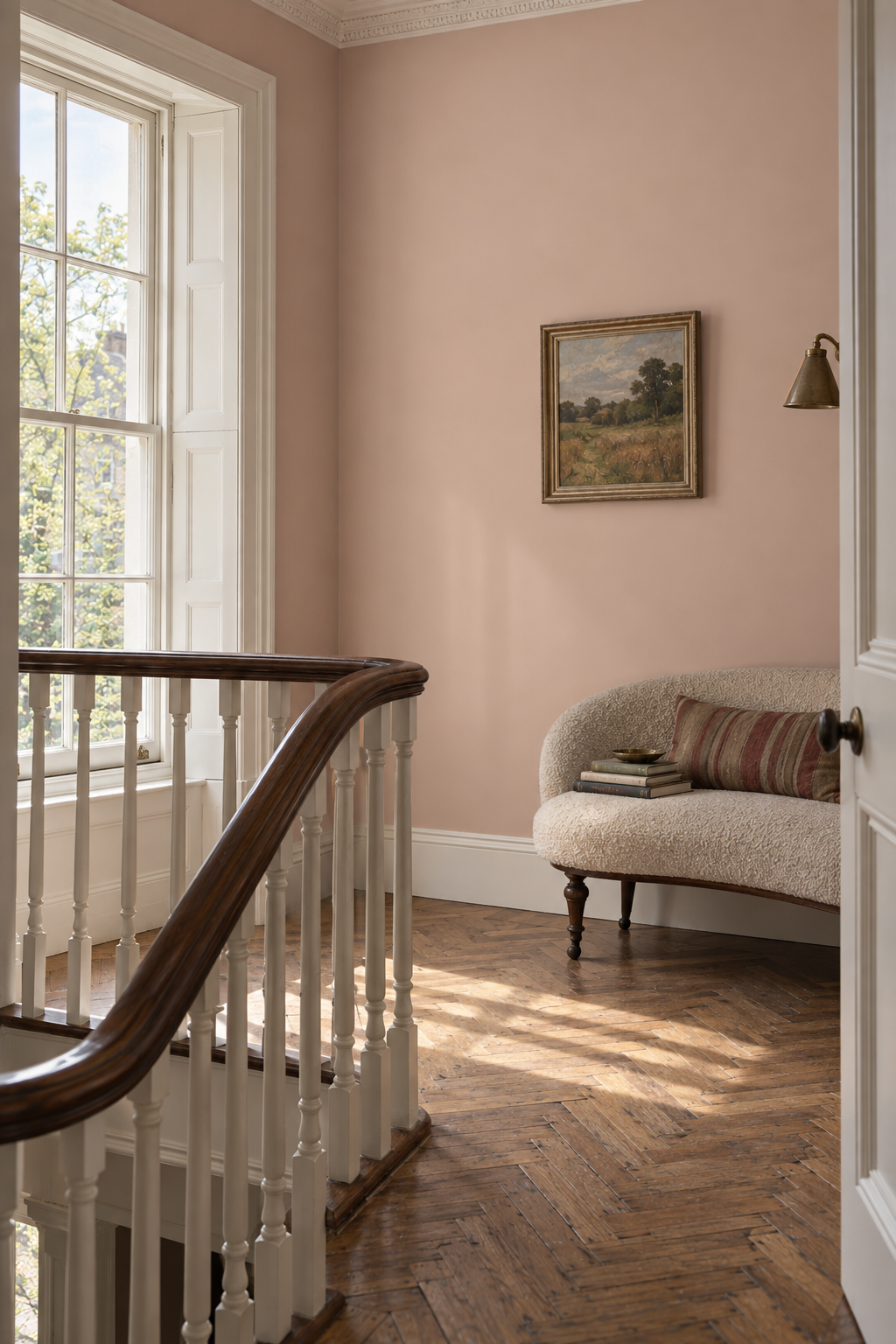 Placepaints Santiago Sunset paint — Stair Landing · wide