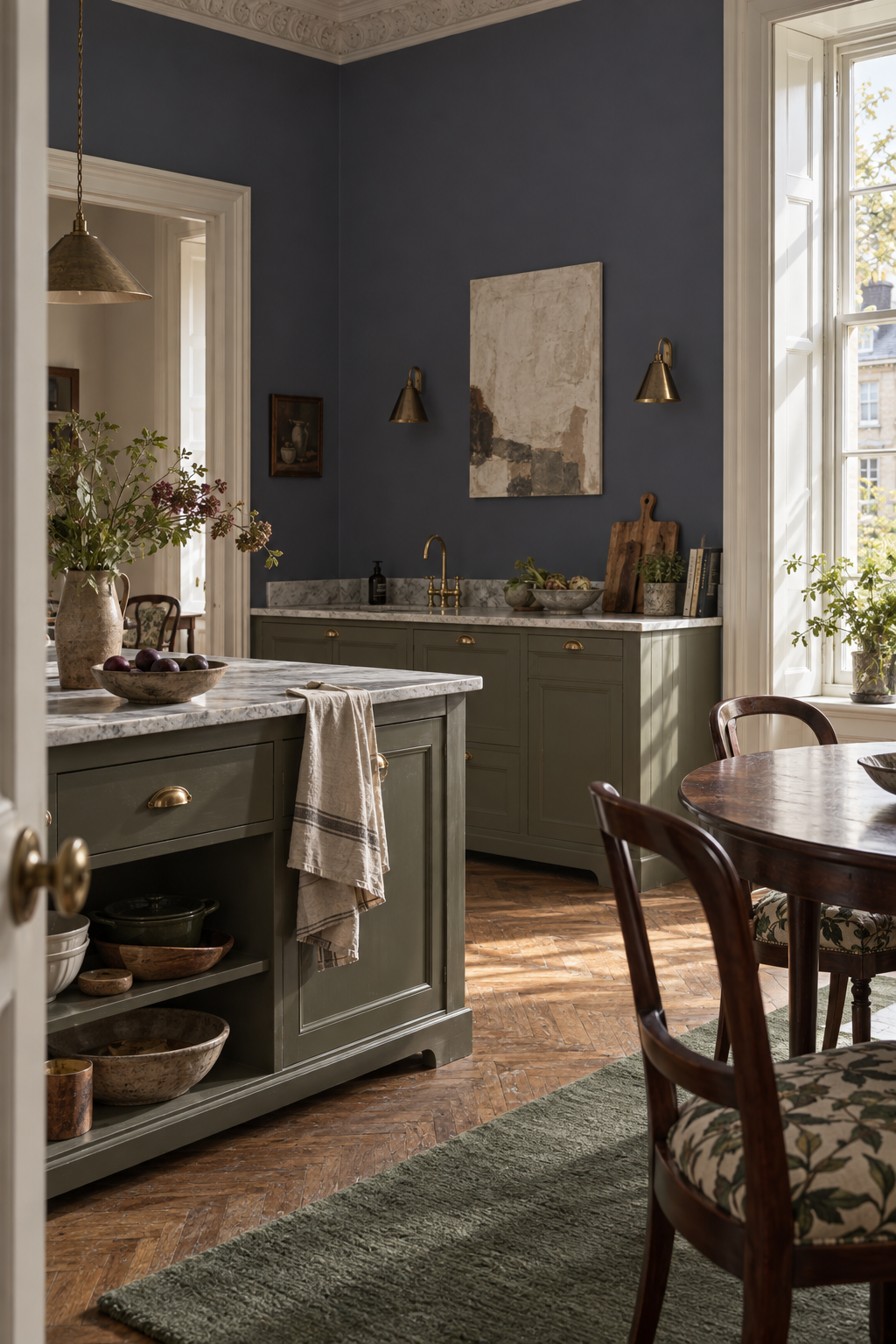 Placepaints Helsinki Twilight paint — Kitchen · wide