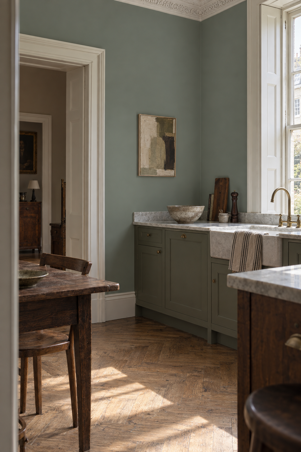 Placepaints Dorset Meadow paint — Kitchen · wide