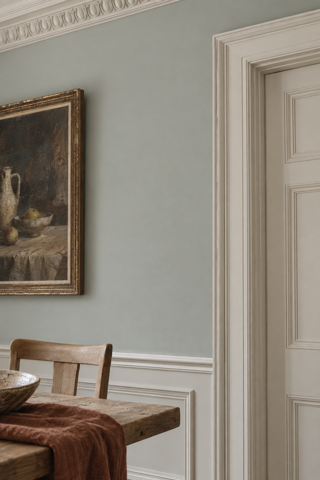 Placepaints Aegean Breeze paint — Dining Room · close up