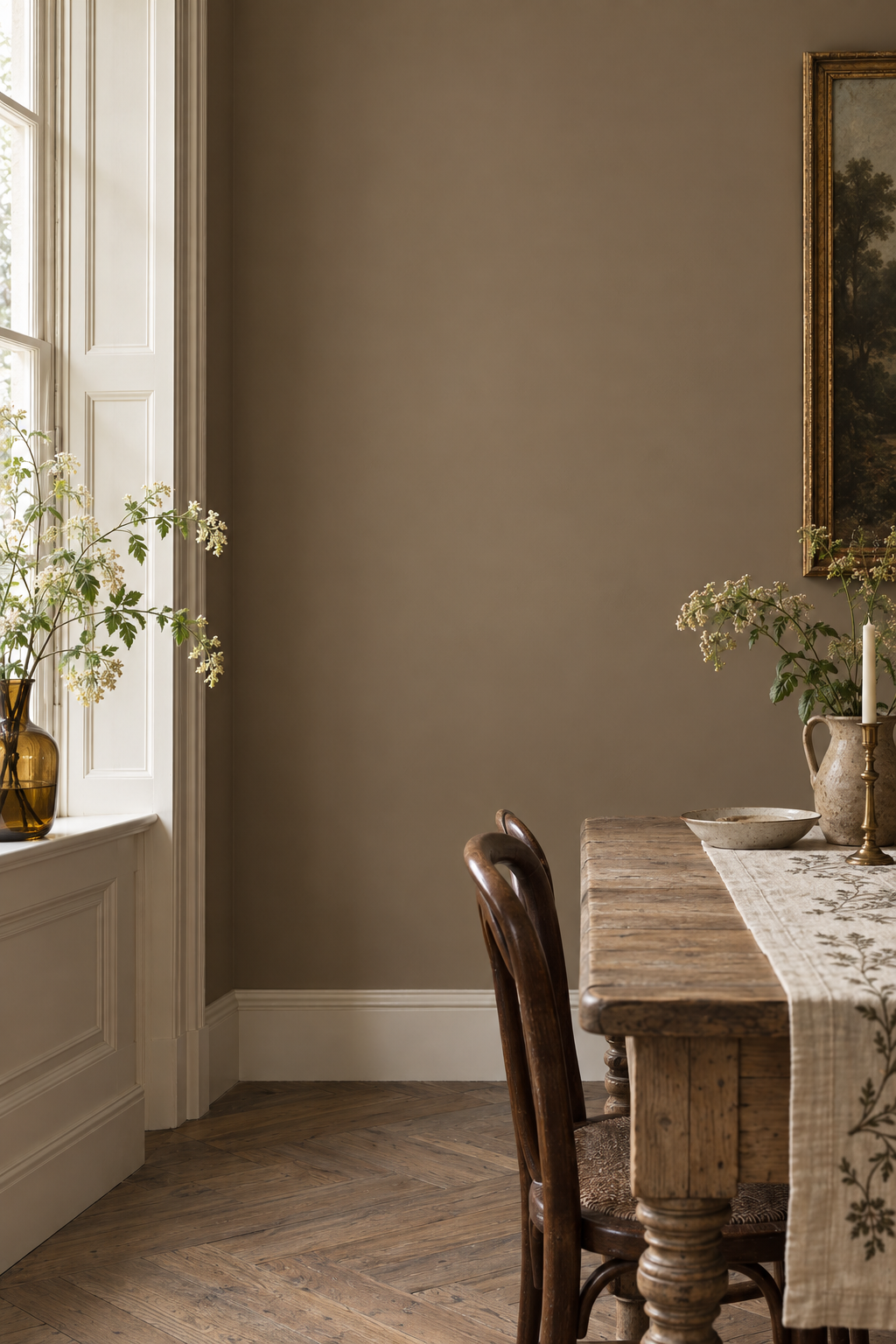 Placepaints Brooklyn Brownstone paint — Dining Room · wall and light study