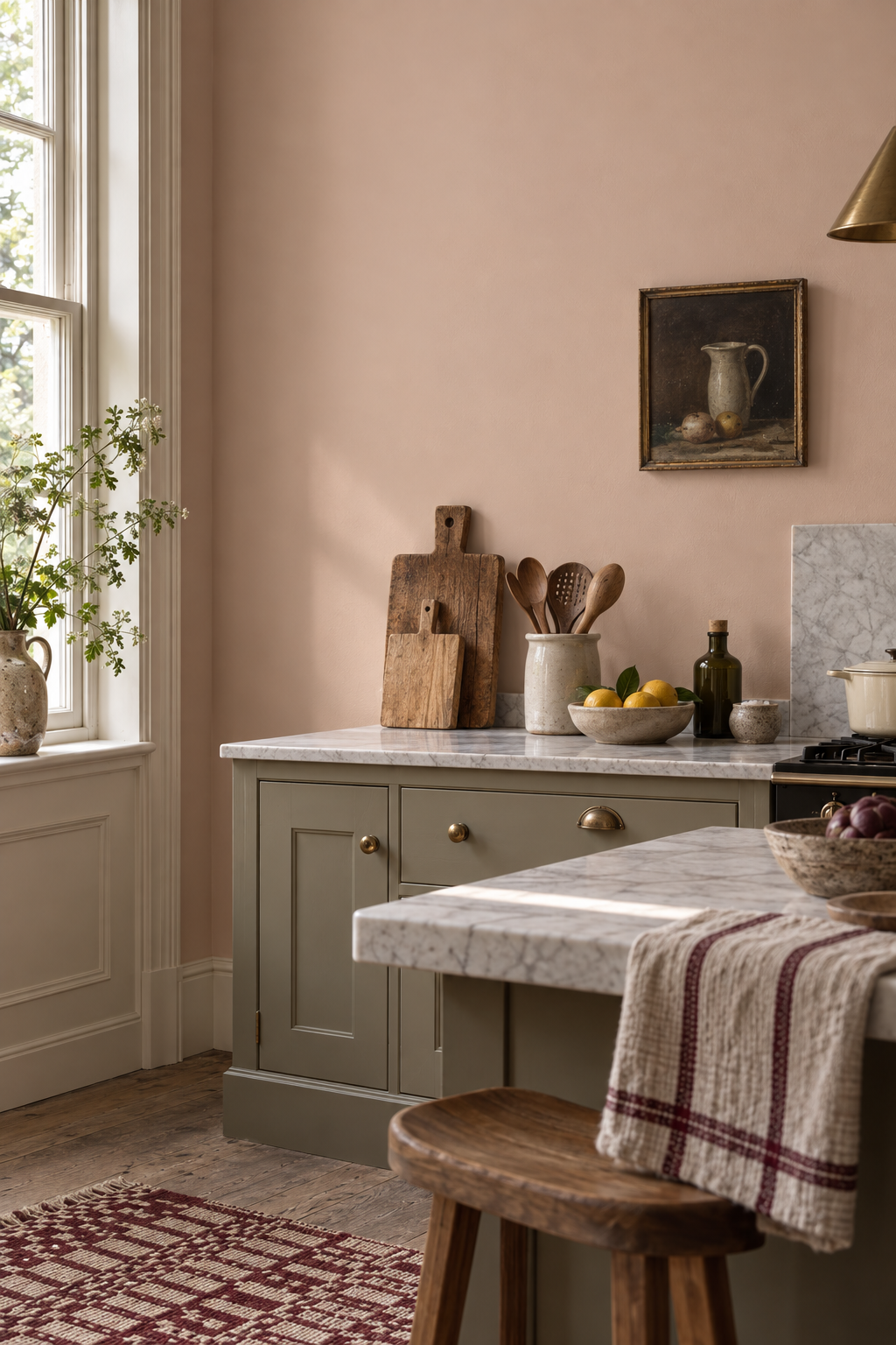 Placepaints Santiago Sunset paint — Kitchen · dramatic partial crop