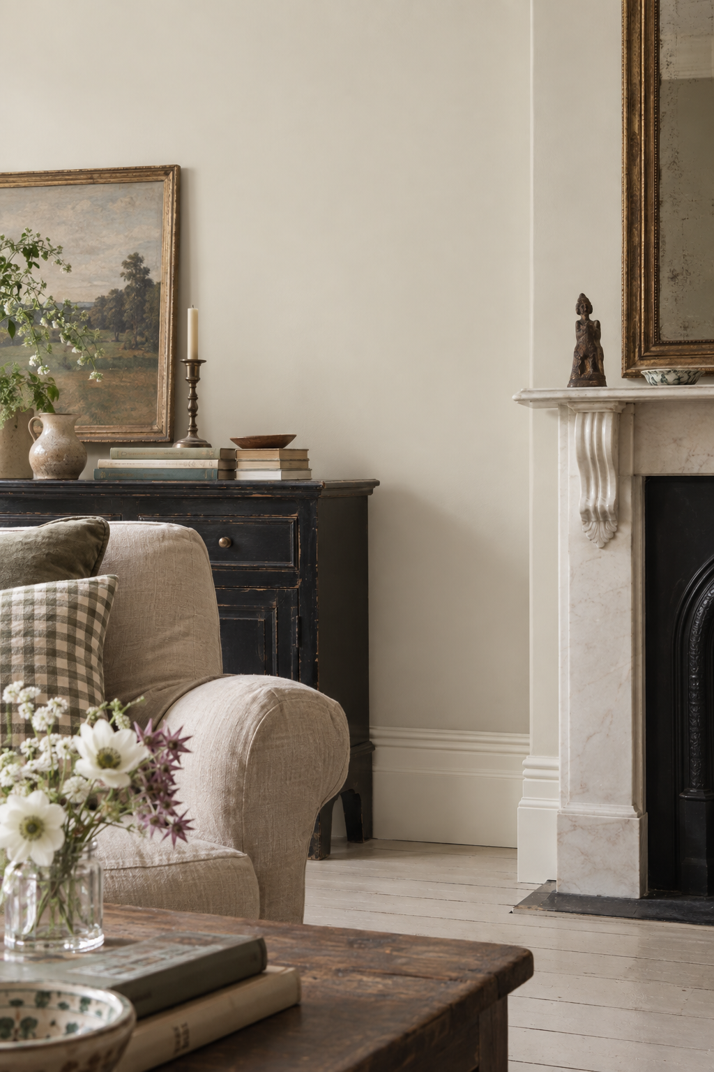 Placepaints Sandy Lane paint — Living Room · dramatic partial crop