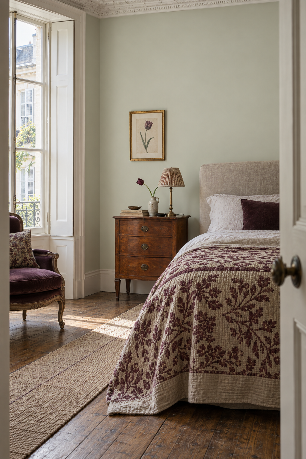 Placepaints Glen Spring paint — Bedroom · wide