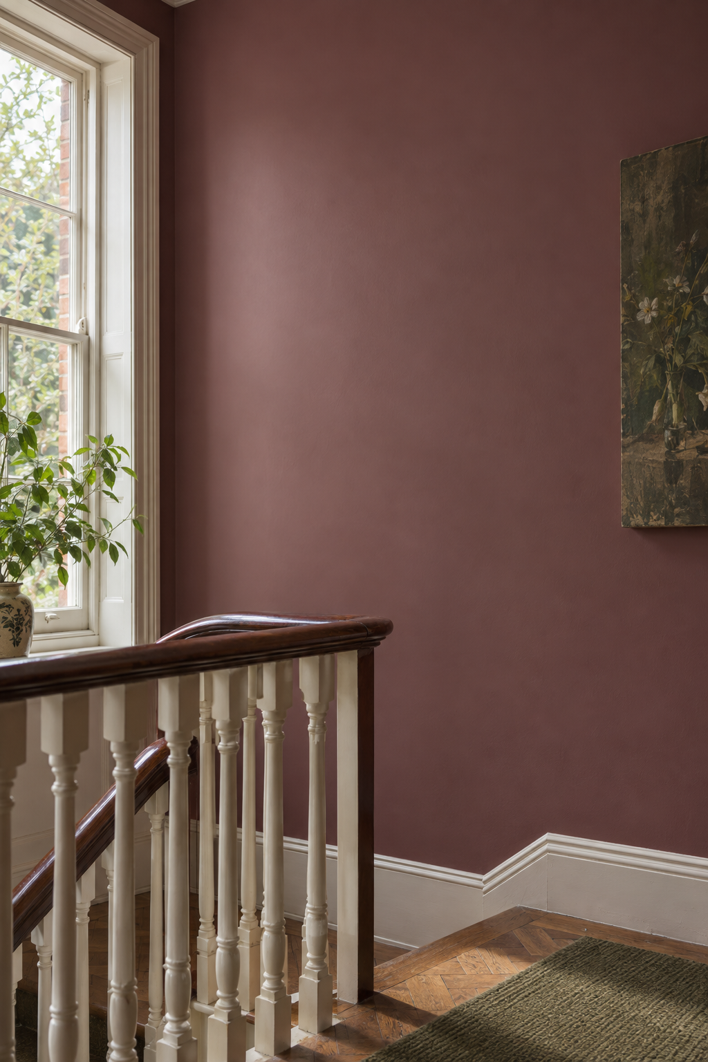 Placepaints Burgundy Wine paint — Stair Landing · wide
