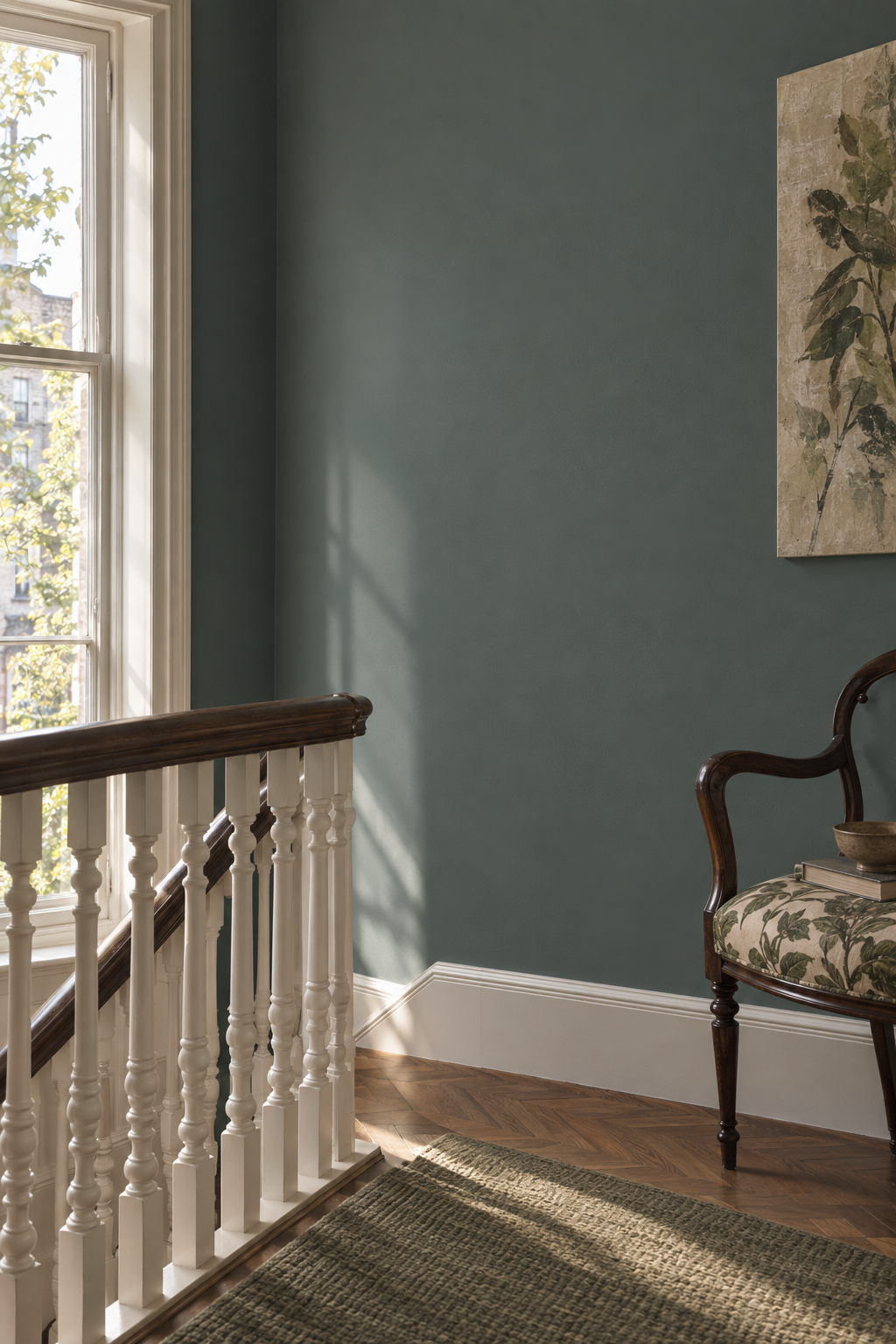 Placepaints Hampstead Heath paint — Stair Landing · wall and light study
