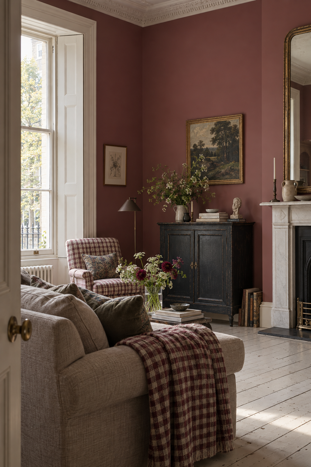 Placepaints Montmartre Rouge paint — Living Room · wide